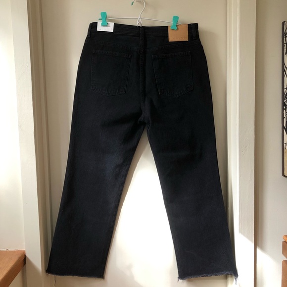 B SIDES NWT Eshel High Boot Jeans in Black Stone Wash 31 - Picture 3 of 5